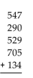 Estimate by using front-end rounding. -  A) 2,200 B) 2,100 C) 2,205 D) 2,210