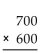 Multiply, omitting zeros in the calculation and then replacing them at the right of the product to obtain the final answer. -  A) 420,000 B) 419,000 C) 430,000 D) 421,000
