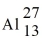 <strong>One mole of   has a mass of approximately</strong> A) 13 g B) 27 g C) 14 g D) 20 g E) 40 g <div style=padding-top: 35px> 