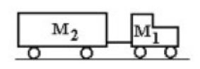 A tractor of mass M<sub>1</sub> = 2,000 kg is pulling a trailer of mass M<sub>2</sub> = 5,000 kg. If the tractor-trailer is accelerated at 2.0 m/s<sup>2</sup>, and air resistance is negligible, then the magnitude of the force the tractor applies to the road is   A)  14,000 N. B)  12,000 N. C)  10,000 N. D)  8,000 N. E)  6,000 N.