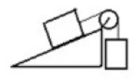 Two masses are connected by a string which passes over a pulley with negligible mass and friction. One mass hangs vertically and one mass slides on a frictionless 30.0 degree incline. The vertically hanging mass is 6.00 kg and the mass on the incline is 4.00 kg. The magnitude of the acceleration of the 4.00 kg mass is   A)  2.98 m/s<sup>2</sup>. B)  3.92 m/s<sup>2</sup>. C)  5.88 m/s<sup>2</sup>. D)  6.86 m/s<sup>2</sup>. E)  7.84 m/s<sup>2</sup>.