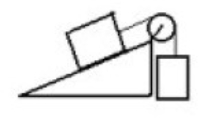 Two masses are connected by a string which passes over a pulley with negligible mass and friction. One mass hangs vertically and one mass slides on a 30.0 degree frictionless incline. The vertically hanging mass is 4.00 kg and the mass on the incline is 6.00 kg. The acceleration of the 4.00 kg mass is   A)  0.980 m/s<sup>2</sup> down. B)  3.92 m/s<sup>2</sup> down. C)  0.980 m/s<sup>2</sup> up. D)  3.92 m/s<sup>2</sup> up. E)  7.84 m/s<sup>2</sup> up.