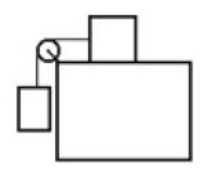 Two masses are connected by a string which passes over a pulley with negligible mass and friction. One mass hangs vertically and one mass slides on a frictionless horizontal surface. The horizontal surface has a coefficient of kinetic friction of 0.2. The vertically hanging mass is 4.00 kg and the mass on the horizontal surface is 6.00 kg. The acceleration of the 4.00 kg mass is   A)  1.98 m/s<sup>2</sup> down B)  2.74 m/s<sup>2</sup> down C)  4.88 m/s<sup>2</sup> down D)  6.73 m/s<sup>2</sup> down E)  7.84 m/s<sup>2</sup> down
