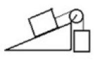 Two masses are connected by a string which passes over a pulley with negligible mass and friction. One mass hangs vertically and one mass slides on a 30.0 degree frictionless incline. The vertically hanging mass is 3.00 kg and the mass on the incline is 6.00 kg. The magnitude of the acceleration of the 3.00 kg mass is   A)  7.48 m/s<sup>2</sup>. B)  6.72 m/s<sup>2</sup>. C)  2.98 m/s<sup>2</sup>. D)  1.03 m/s<sup>2</sup>. E)  0.00 m/s<sup>2</sup>.