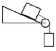 Two masses are connected by a string which passes over a pulley with negligible mass and friction. One mass hangs vertically and one mass slides on a 30.0 degree incline. The inclined surface has a coefficient of kinetic friction of 0.200. The vertically hanging mass is 4.00 kg and the mass on the incline is 6.00 kg. The magnitude of the acceleration of the 4.00 kg mass is (the initial velocity of the 6.00 kg mass is down the incline)    A)  7.16 m/s<sup>2</sup>. B)  5.84 m/s<sup>2</sup>. C)  2.98 m/s<sup>2</sup>. D)  1.53 m/s<sup>2</sup>. E)  3.90 m/s<sup>2</sup>.
