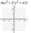 Graph the ellipse. -  A)    B)    C)    D)   