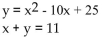 Solve. -  A) (7, 18) , (2, 9)  B) (7, 4) , (2, 9)  C) 5, 6 D) (-7, 18) , (-2, 13) 
