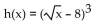Find f(x) and g(x) such that h(x) =   -  A)    B)    C)    D)   