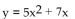 Find an equation of the inverse of the relation. -  A)    B)    C)    D)   