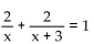 Solve. -  A) -2, 3 B) 3 C) 2 D) 2, -3