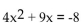 Solve. -  A)    B)    C)    D)   