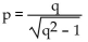Solve the formula for the indicated letter. Assume that all variables represent nonnegative numbers. -  A)    B)    C)    D)   