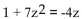Determine the nature of the solutions of the equation. -  A) One real B) Two nonreal C) Two real