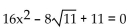Determine the nature of the solutions of the equation. -  A) Two nonreal B) One real C) Two real