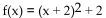 Without graphing, find the vertex. -  A) (-2, -2)  B) (2, 0)  C) (-2, 2)  D) (0, 2) 