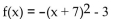 Without graphing, find the line of symmetry. -  A) x = -7 B) x = 6 C) x = -3 D) x = 8