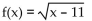 Find the domain of f. -  A) All real numbers B)    C)    D)   