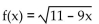 Find the domain of f. -  A)    B)    C)    D)   