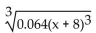 Simplify. -  A) 0.16(x + 8)  B)    C)    D) 0.4(x + 2) 