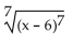 Find the following. Assume that letters can represent any real number. -  A)    B)    C) 6 - x D) x - 6