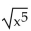 Rewrite with rational exponents. -  A)    B)    C)    D)   