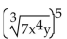 Rewrite with rational exponents. -  A)    B)    C)    D)   