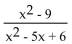 Find all numbers for which the rational expression is not defined. -  A) x = -3 and x = -2 B) x = 0 C) x = 3 and x = 2 D) x = 3 and x = -3