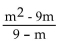 Simplify. -  A) -(m + 3)  B) m + 3 C) -m D) m