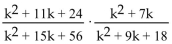 Multiply and simplify. -  A)    B)    C)    D)   