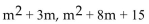 Find the LCM. -  A) m(x - 2) (m + 5)  B)    C)    D) m(m + 3) (m + 5) 