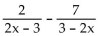 Add or subtract. Then simplify. If a denominator has two or more factors (other than monomials) , leave it in factored form. Express the answer using the denominator of the first fraction when applicable. -  A)    B)    C)    D)   