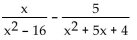 Add or subtract. Then simplify. If a denominator has two or more factors (other than monomials) , leave it in factored form. Express the answer using the denominator of the first fraction when applicable. -  A)    B)    C)    D)   