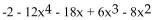 Find the leading term and the leading coefficient. -  A) Leading Term:   Leading Coefficient: -12 B) Leading Term: -2 Leading Coefficient: -2 C) Leading Term:   Leading Coefficient: -2 D) Leading Term:   Leading Coefficient: 6