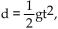 Solve the problem. -If an object is dropped, the distance it falls is given by   where g is about 32 ft/sec2. Find the distance an object would fall in 10 seconds. A) 800 ft B) 3200 ft C) 1600 ft D) 160 ft