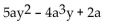 Write two equivalent expressions for the opposite of the polynomial. -  A)    B)    C)    D) None of these