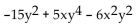 Write two equivalent expressions for the opposite of the polynomial. -  A) None of these B)    C)    D) -  