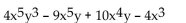 Write two equivalent expressions for the opposite of the polynomial. -  A)    B)    C)    D) None of these