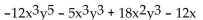 Write two equivalent expressions for the opposite of the polynomial. -  A)    B)    C)    D) None of these