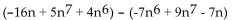 Subtract. -  A)    B)    C)    D)   