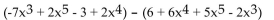 Subtract. -  A)    B)    C)    D)   