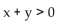 Choose the ordered pair which is a solution of the inequality. -  A) (-1, 1)  B) (0, 0)  C) (1, 0)  D) (1, -1) 