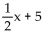 Show that (2, 6)is a solution: y = 6 = 6 =? 1 + 5 6 =? 6 TRUE Show that (-4, 3)is a solution: y = 3 =? 3 =? -2 + 5 3 =? 3 TRUE Coordinates of the additional solution may vary but should satisfy