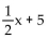 Show that (2, 6)is a solution: y = 6 = 6 =? 1 + 5 6 =? 6 TRUE Show that (-4, 3)is a solution: y = 3 =? 3 =? -2 + 5 3 =? 3 TRUE Coordinates of the additional solution may vary but should satisfy
