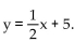 Show that (2, 6)is a solution: y = 6 = 6 =? 1 + 5 6 =? 6 TRUE Show that (-4, 3)is a solution: y = 3 =? 3 =? -2 + 5 3 =? 3 TRUE Coordinates of the additional solution may vary but should satisfy
