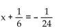 Solve using the addition principle. -  A)    B)    C)    D)   