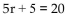 Solve using the addition and multiplication principles together. -  A) 1 B) 3 C) 14 D) 10
