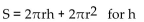 <strong>Solve for the given letter. </strong> A) B)h = S - r C) D)
