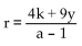 <strong>Solve for the given letter. 4k + ar = r - 9y for r</strong> A) B) C) D)