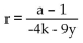 <strong>Solve for the given letter. 4k + ar = r - 9y for r</strong> A) B) C) D)