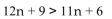 Choose the number that is a solution of the inequality. -  A) -4 B) -6 C) -5 D) -2